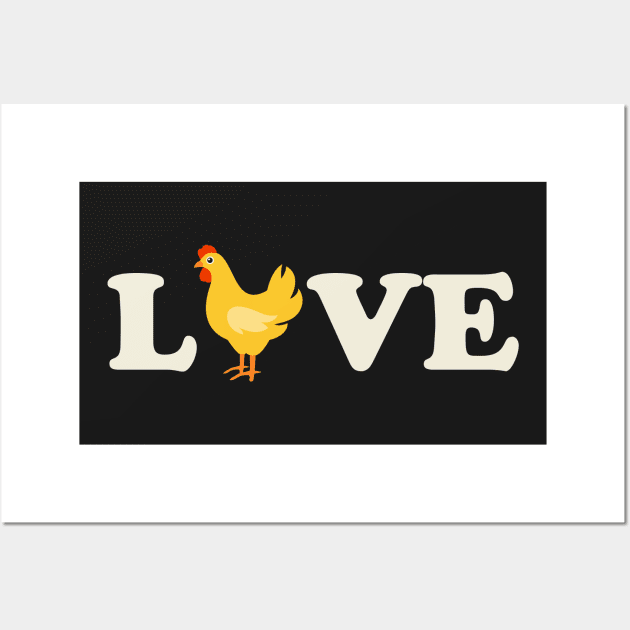 Love Chickens Wall Art by thingsandthings